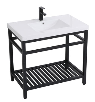 Raya Single Bathroom Vanity in black