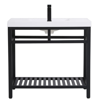 Raya Single Bathroom Vanity in black