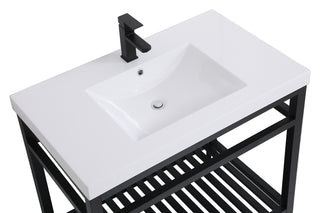 Raya Single Bathroom Vanity in black