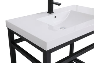 Raya Single Bathroom Vanity in black
