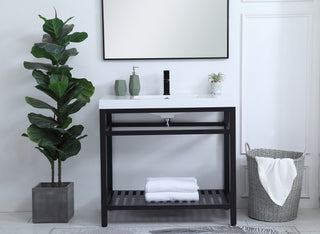 Raya Single Bathroom Vanity in black