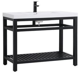 Raya Single Bathroom Vanity in black