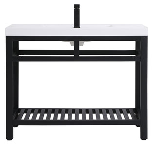 Raya Single Bathroom Vanity in black