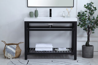 Raya Single Bathroom Vanity in black