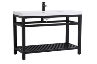 Raya Single Bathroom Vanity in black