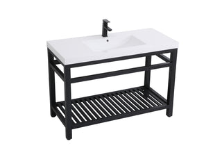 Raya Single Bathroom Vanity in black