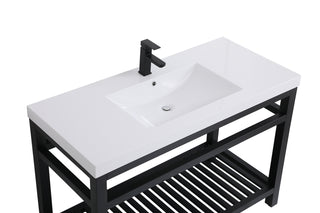 Raya Single Bathroom Vanity in black