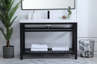 Raya Single Bathroom Vanity in black