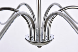 Rohan Six Lights Chandelier in Polished Nickel