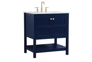 Theo Single Bathroom Vanity in Blue