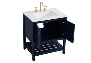 Theo Single Bathroom Vanity in Blue