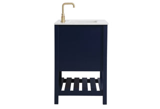 Theo Single Bathroom Vanity in Blue