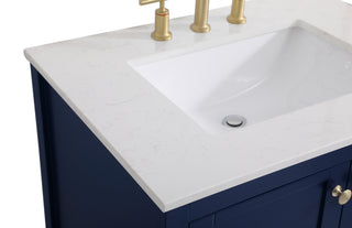 Theo Single Bathroom Vanity in Blue