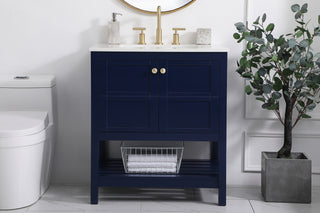 Theo Single Bathroom Vanity in Blue