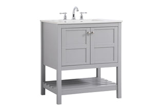 Theo Single Bathroom Vanity in Gray