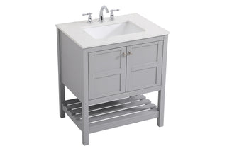Theo Single Bathroom Vanity in Gray