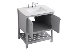 Theo Single Bathroom Vanity in Gray