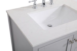 Theo Single Bathroom Vanity in Gray