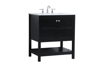 Theo Single Bathroom Vanity in Black