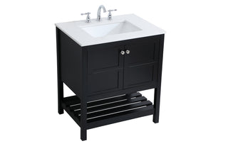 Theo Single Bathroom Vanity in Black