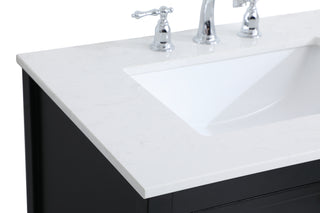 Theo Single Bathroom Vanity in Black