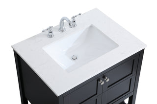 Theo Single Bathroom Vanity in Black