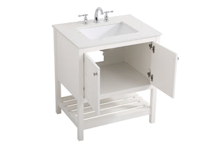 Theo Single Bathroom Vanity in White