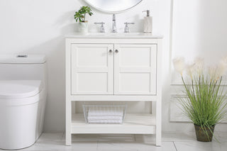 Theo Single Bathroom Vanity in White