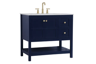 Theo Single Bathroom Vanity in Blue