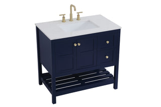 Theo Single Bathroom Vanity in Blue