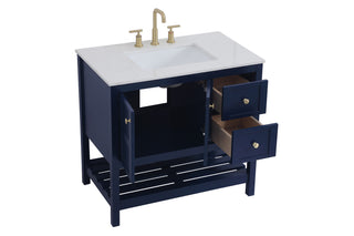 Theo Single Bathroom Vanity in Blue
