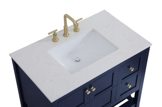 Theo Single Bathroom Vanity in Blue