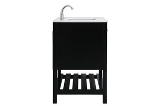Theo Single Bathroom Vanity in Black