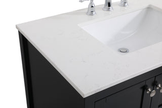 Theo Single Bathroom Vanity in Black