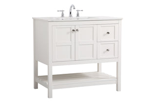 Theo Single Bathroom Vanity in White