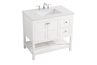 Theo Single Bathroom Vanity in White