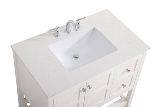 Theo Single Bathroom Vanity in White