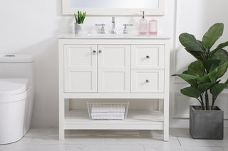 Theo Single Bathroom Vanity in White