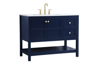 Theo Single Bathroom Vanity in Blue