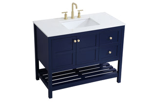 Theo Single Bathroom Vanity in Blue