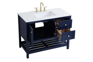 Theo Single Bathroom Vanity in Blue