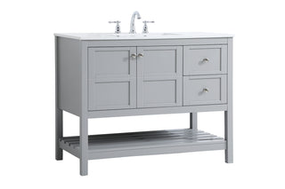 Theo Single Bathroom Vanity in Gray