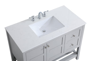 Theo Single Bathroom Vanity in Gray