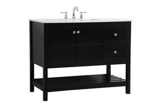 Theo Single Bathroom Vanity in Black