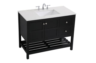 Theo Single Bathroom Vanity in Black