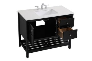Theo Single Bathroom Vanity in Black