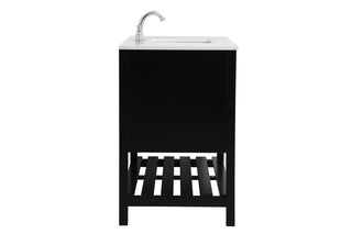 Theo Single Bathroom Vanity in Black