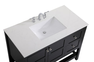 Theo Single Bathroom Vanity in Black