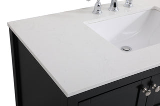 Theo Single Bathroom Vanity in Black