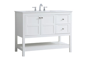 Theo Single Bathroom Vanity in White